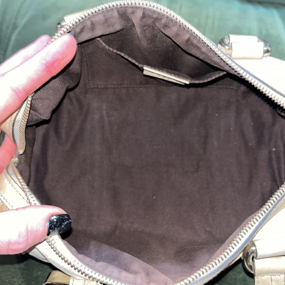 VINTAGE AUTHENTIC GUCCI Mini Small Barrel Handbag Purse Satchel Certified - Picture 5 of 8